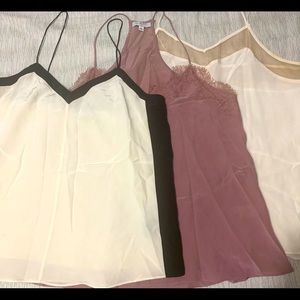 3 gently worn Cami’s
